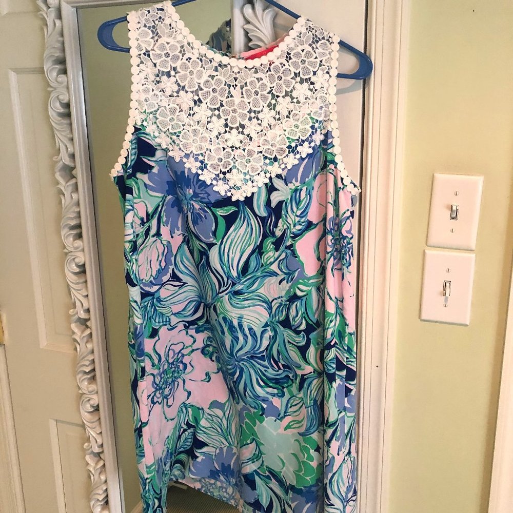 Lilly Pulitzer Nala Soft Shift Dress Party Thyme